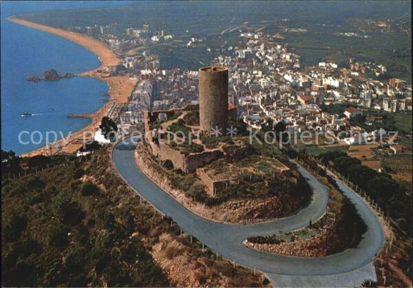 Blanes Castell Fliegeraufnahme