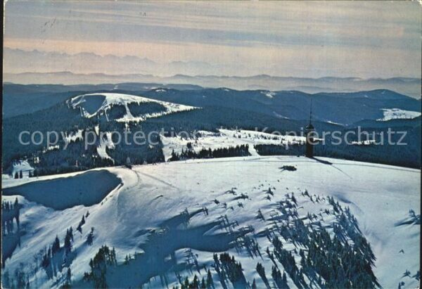 Feldberg Schwarzwald Seebuck mit Fernsehturm und Schweizer A