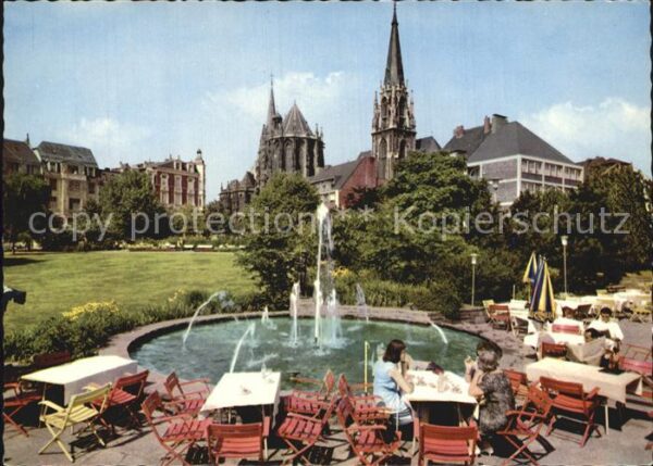 Aachen Elisengarten Springbrunnen Münster