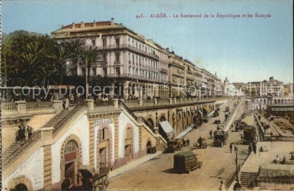 Alger Algerien Boulevard de la Republique et les Rampe