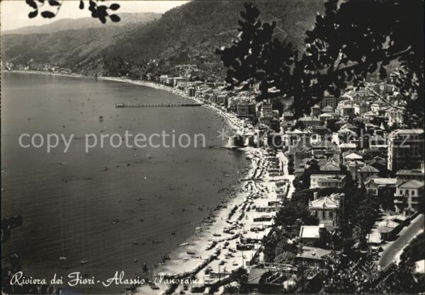 ALASSIO Savona Liguria IT mit Strand