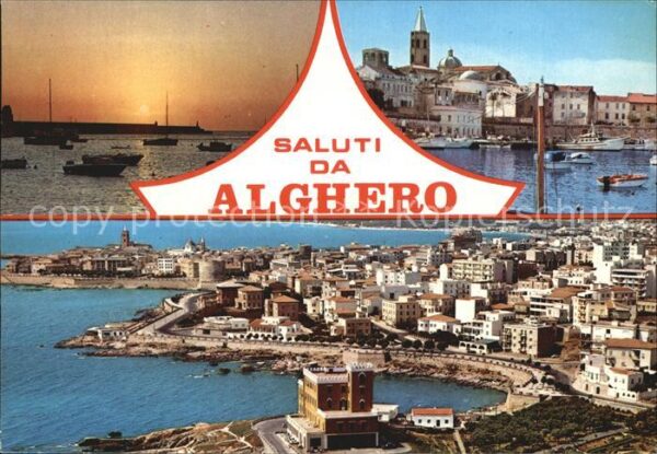 Alghero Fliegeraufnahme Hafen