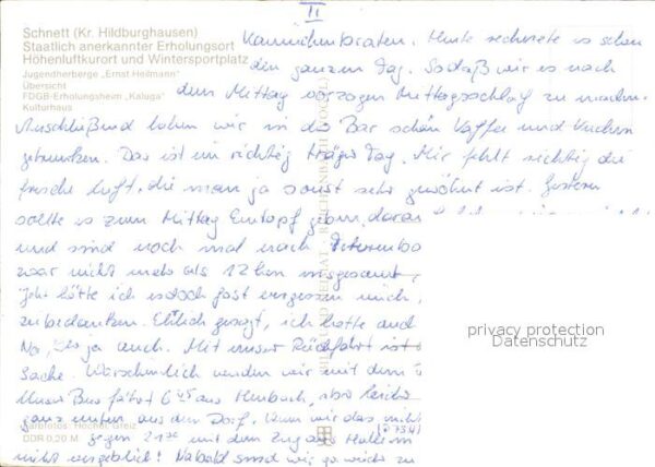 Schnett Jugendherberge Ernst Heilmann Erholungs – Bild 2