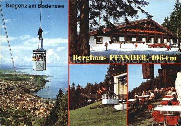 Bregenz Vorarlberg Berghaus Pfänder Seilbahn