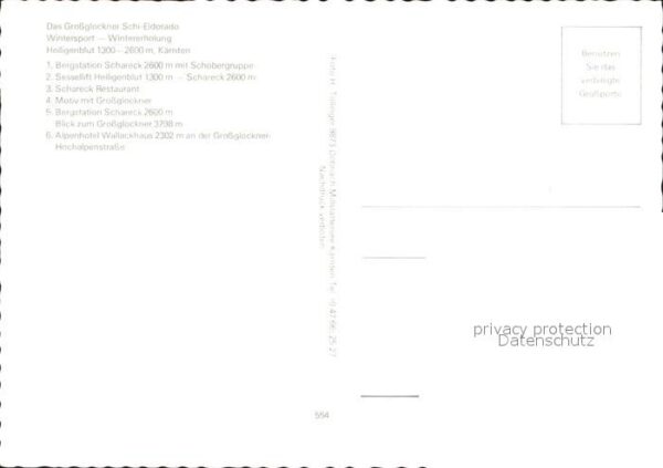 Heiligenblut Kaernten Schareck-Lifte – Bild 2