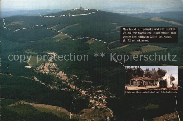 Schierke Harz Brockenbahnhof Bahnhofsbaude Fliegerauf