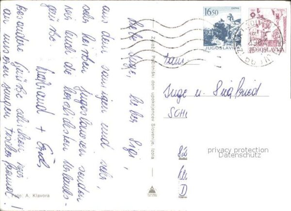 Jugoslawien Yugoslavie Seebrücke Gebäude – Bild 2