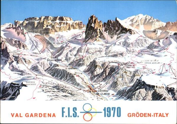 Groeden Tirol Val Gardena Skigebiet