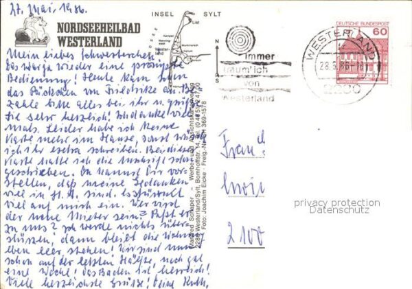 Westerland Sylt Fliegeraufnahme mit Strand – Bild 2