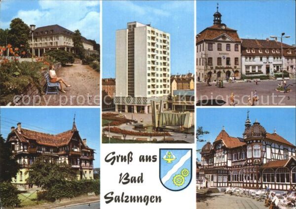 Bad Salzungen Kurhaus Leninplatz Markt Gradierwerk
