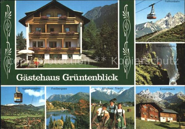 Oberstdorf Gasthaus Grüntenblick Fellnhornbahn Bre