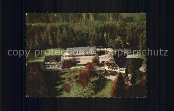 Bermersbach Forbach Höhenhotel Rote Lache Fliegeraufnahme