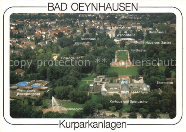 Bad Oeynhausen Fliegeraufnahme Kurhaus Spielcasino Kur