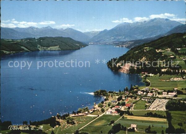 Doebriach Millstaettersee Fliegeraufnahme