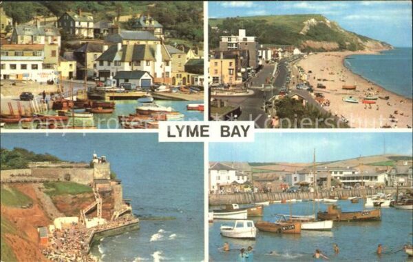 Lyme Regis Strand Hafen Teilansicht