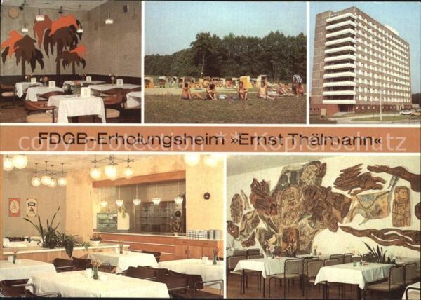 Rheinsberg Erholungsheim Ernst Thälmann Bar Strand