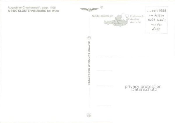 Klosterneuburg Fliegeraufnahme Augustiner Chorherrnsti – Bild 2