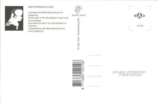 Amsterdam Niederlande Fliegeraufnahme Montelbaansturm – Bild 2