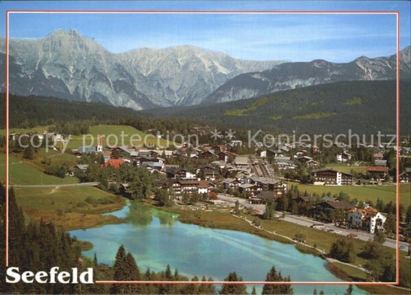 Seefeld Tirol Blick gegen Wetterstein