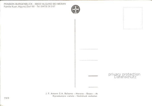 Algund Merano Pension Burgenblick – Bild 2