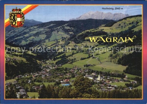 Wagrain Salzburg Panorama mit dem Hochkönig