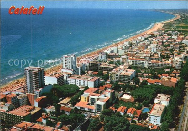Calafell Fliegeraufnahme Strand