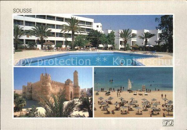SOUSSE  Tunesie Hotel El Ksar Pool Burg Strand