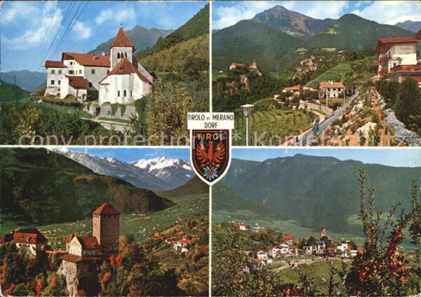 Dorf Tirol Stadtansichten