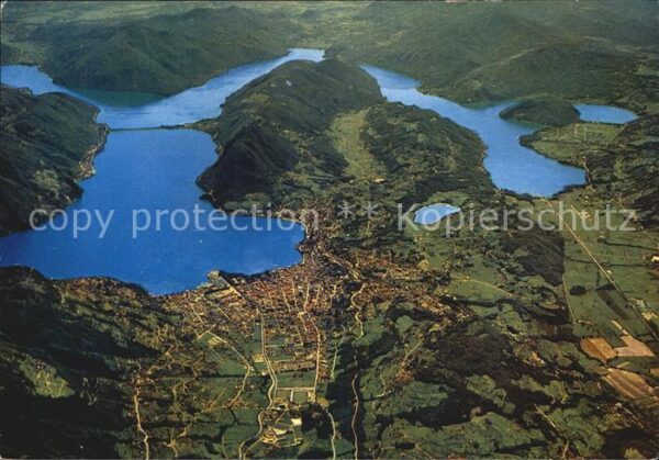 Lago di Lugano TI Fliegeraufnahme