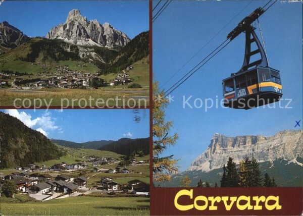 Corvara Pustertal Suedtirol Teilansicht Seilbahn