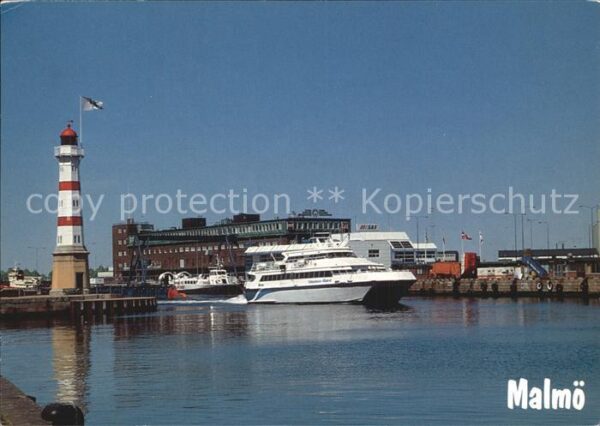 Malmoe Hafen mit Leuchtturm