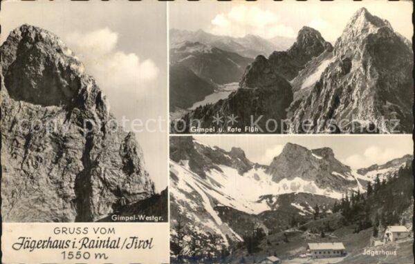 Tirol Region Jägerhaus im Raintal Gimpel Rote Flüh