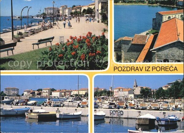 Porec Strand Promenade Hafenpartien