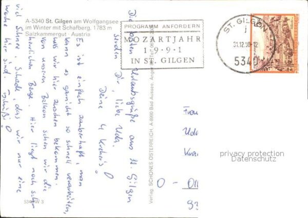St Gilgen Salzkammergut Wolfgangsee mit Schafberg – Bild 2