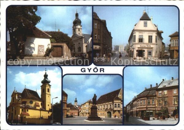 Gyoer Basilika Strassenpartie Restaurant St I