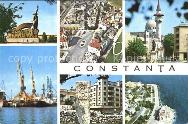 Constanta Monument Fliegeraufnahmen Moschee Hafen