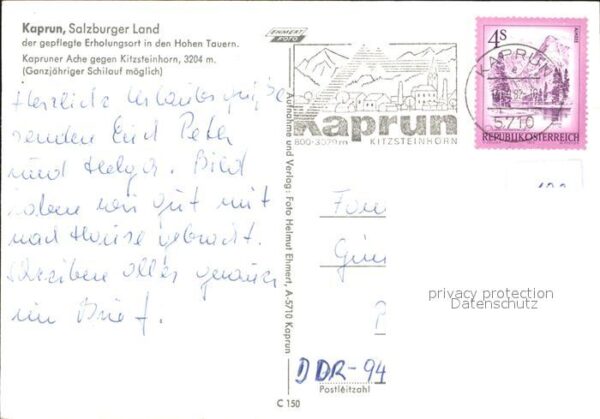 Kaprun Kapruner Ache mit Kitzsteinhorn – Bild 2
