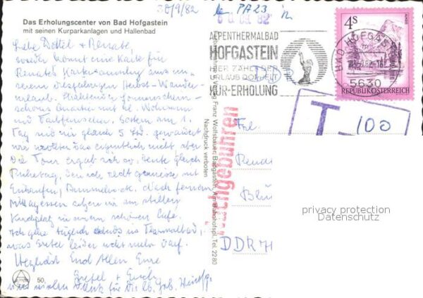 Bad Hofgastein Kurparkanlagen mit Hallenbad Kirche – Bild 2