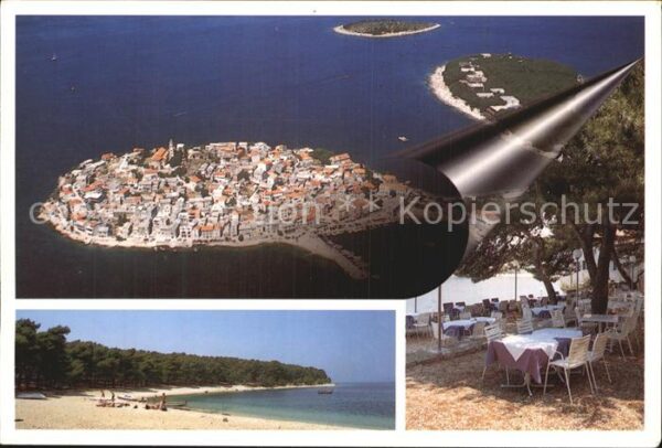 Primosten Fliegeraufnahme Hrvatska Strand Terrass
