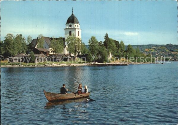 Dalarna Rättviks Kyrka och kyrkstallarna