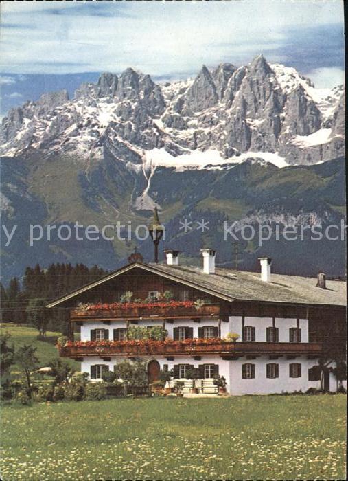 St Johann Tirol Bauernhof mit Wildem Kaiser