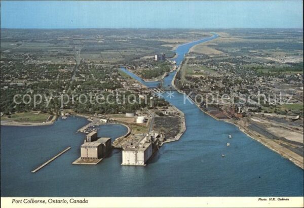 Ontario Canada Port Colborne Fliegeraufnahme
