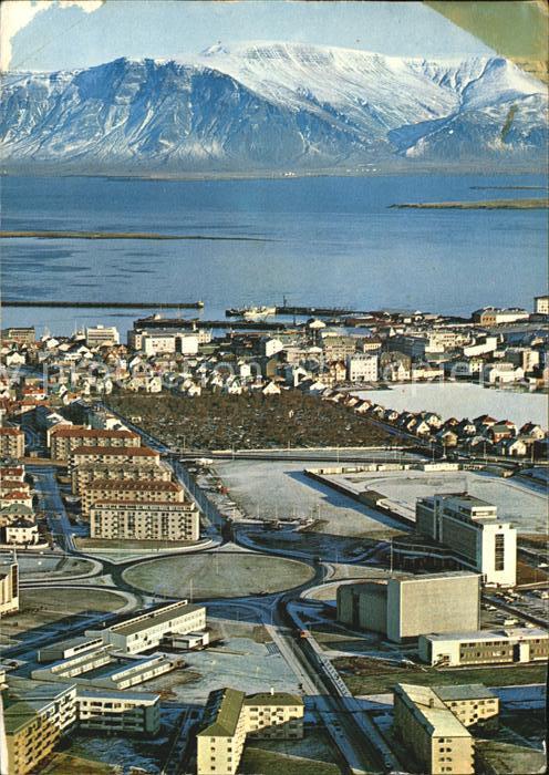 Reykjavík Hafen Fliegeraufnahme