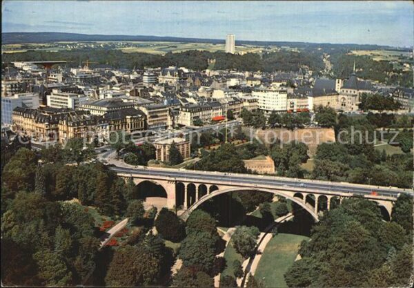 LUXEMBOURG  Luxemburg Vue aerienne du Pont Adolphe et du Boul