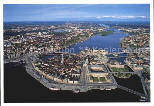 Stockholm Fliegeraufnahme von Gamla Stan Altstadt
