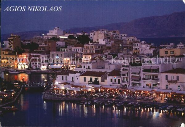 Agios Nikolaos Kreta bei Nacht
