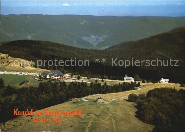 Kandel Waldkirch Breisgau Berghotel Kandel Fliegeraufnahme