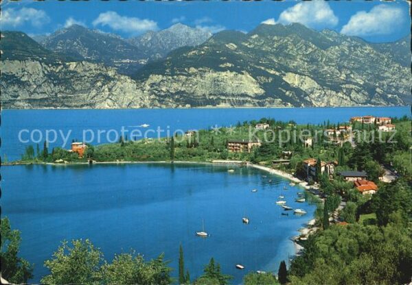 Malcesine Lago di Garda Fliegeraufnahme mit Lago