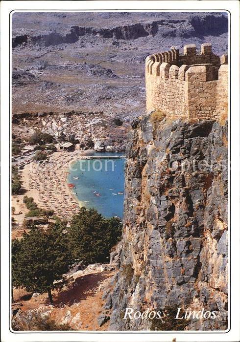 Lindos Lindo Burg mit Strand