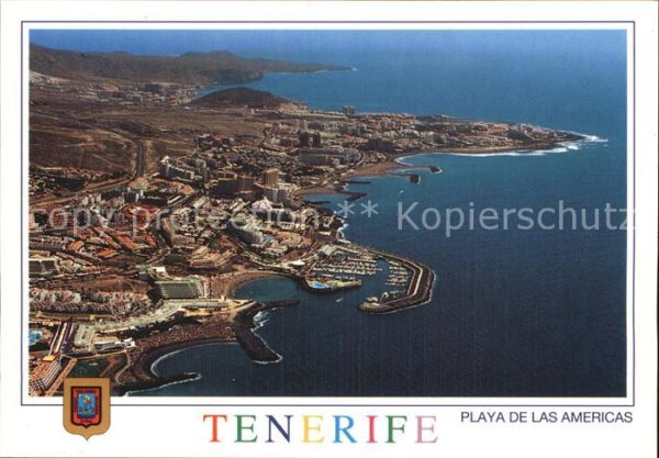 Playa de las Americas Fliegeraufnahme mit Hafen
